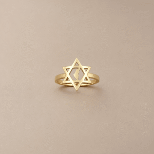 טבעת מגן דוד עם מפה