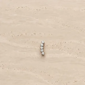 עגיל פירסינג 5 אבנים